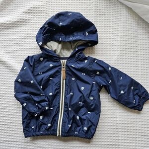 Carter's Baby Boy Navy Blue Jacket Fedora Mustache Bow Tie Size 9 Mos